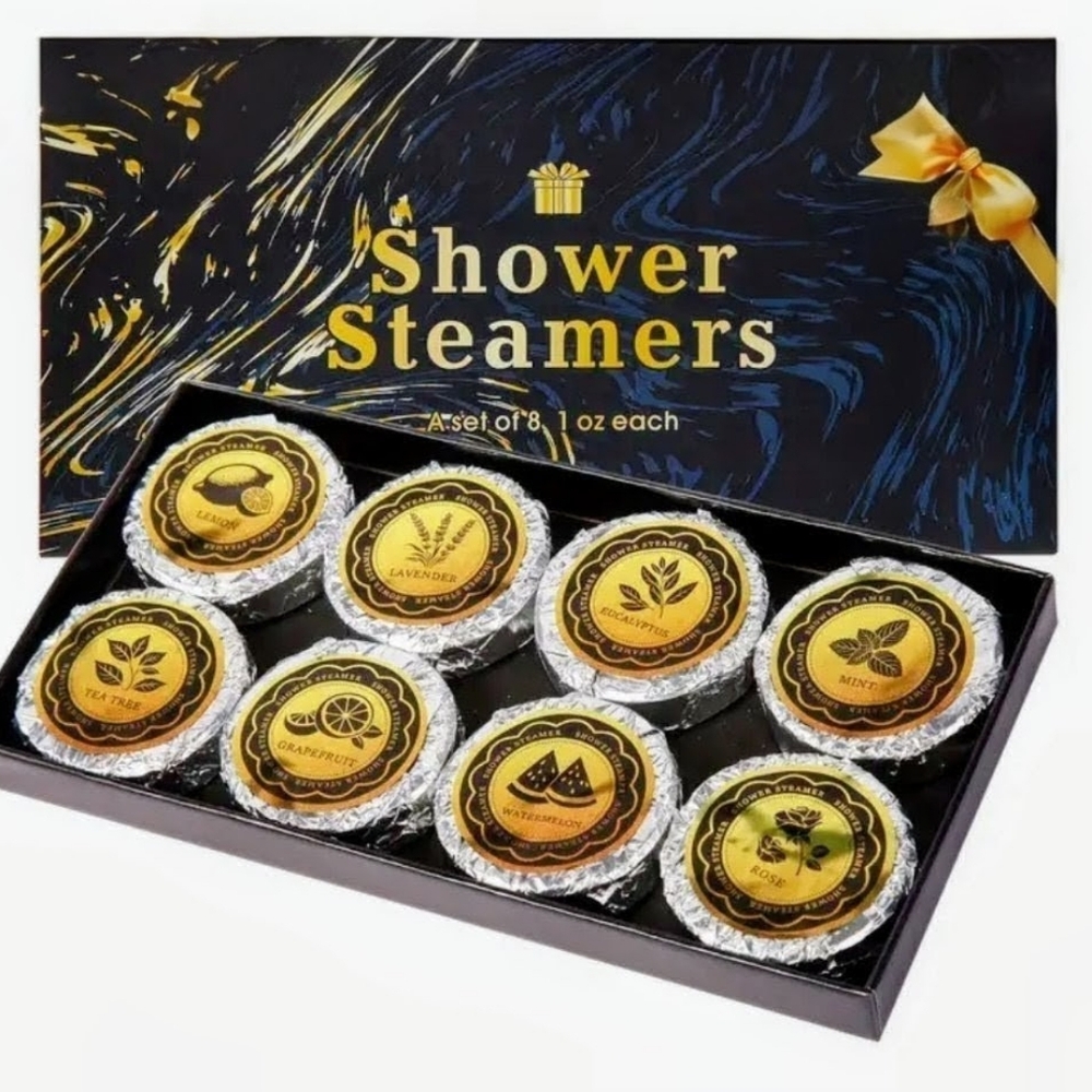 🚿SHOWER STEAMERS 8 PC GIFT BOX🚿 $30 RETAIL 🎁 $15!